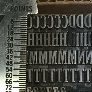 Cheltenham Condensed 18 pt - Letterpress Type - Vintage Metal Lead Sorts Font 3