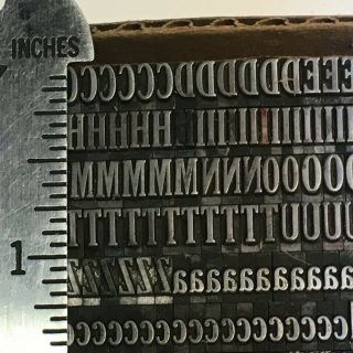 Cheltenham Condensed 18 pt - Letterpress Type - Vintage Metal Lead Sorts Font 4