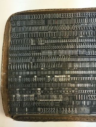 Cheltenham Condensed 18 pt - Letterpress Type - Vintage Metal Lead Sorts Font 5