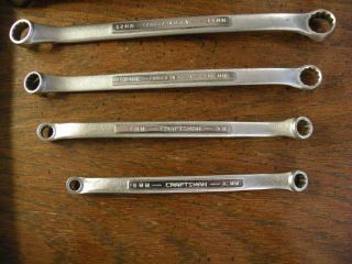 42951 Vintage - V - =V= Series USA Craftsman Metric Wrench Set in Pouch 3