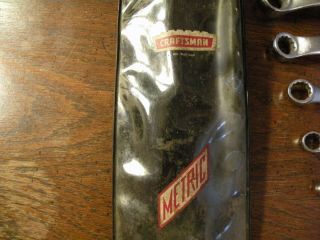 42951 Vintage - V - =V= Series USA Craftsman Metric Wrench Set in Pouch 5