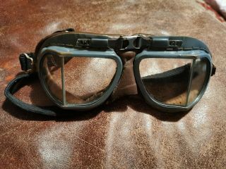 Vintage Militaria Flying Or Motorcycle Goggles Steam Punk