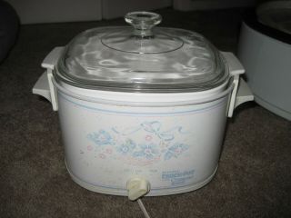 Vintage Crock - Pot With Corning Ware Perfectly