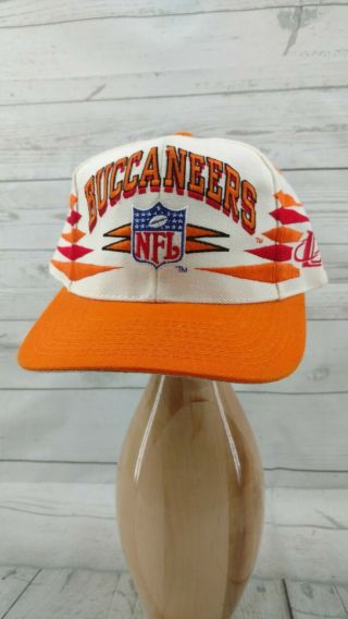 Vtg Tampa Bay Buccaneers Logo 7 Athletic Diamond Spikes Snapback Hat