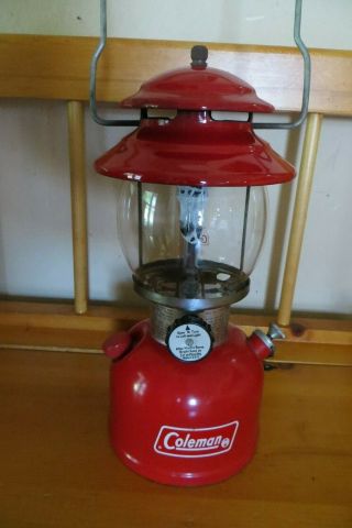 Vintage 1976 Red Coleman 200 - A Single Mantel Lantern