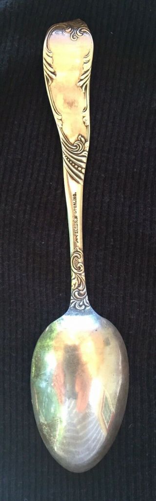 Rare Sterling Silver Souvenir Spoon Ship Chicago In Vintage