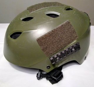 Vintage Authentic Usmc Military Vented Climbing Helmet With Velcro