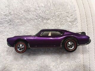 Perfect purple Hot Wheels redline Olds 442 repaint - hard to tell from 3