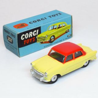 Corgi Toys 207 - Ultra Rare Factory Error Colour - Standard Vanguard Iii Saloon