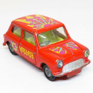 Corgi Toys 349 - Morris Mini Minor Pop Art Mostest - Mettoy Playcraft Cooper
