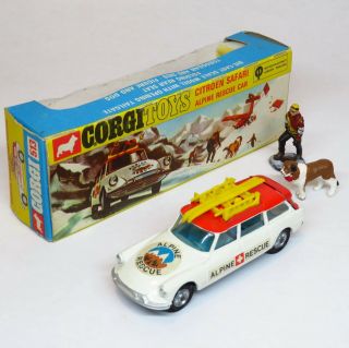 Corgi Toys 513 - Citroen Id Safari Alpine Rescue - Boxed Mettoy Playcraft Ds