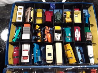 Lesney Matchbox (one) Case For 24 Cars With Many Cars Some May Not Be Matchbox