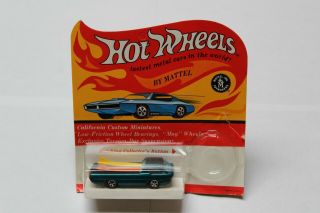 1968 Hot Wheels Redline Deora In Blister Pack (aqua)