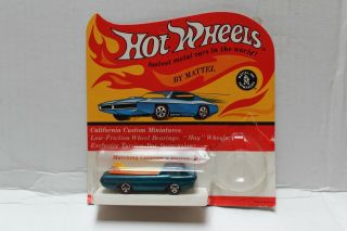 1968 Hot Wheels Redline Deora In Blister Pack (Aqua) 3