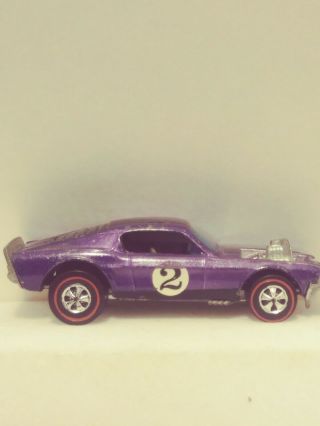 Hot Wheel Redline Custom Mustang Boss Hoss Purple All 1969