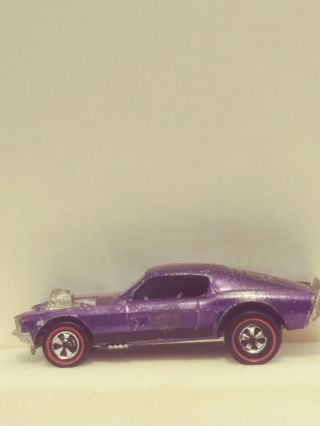 Hot wheel redline custom mustang boss hoss purple all 1969 2