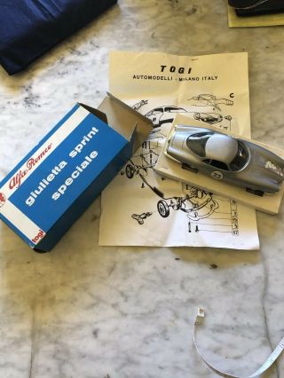 Togi Alfa Romeo Giulietta Sprint Diecast Toy Car - Made In Italy - Vintage W Box