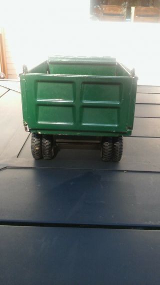 Vintage Buddy L Tandem Axle Hydraulic Dump Truck Pressed Steel Antique 6