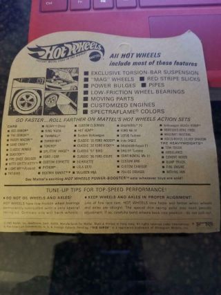1969 Hot Wheels Redline Chaparral 2G - Magenta - Unpunched Blister Pack 2