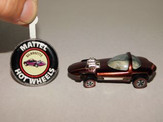 Vintage Hot Wheels Red Line Custom Silhouette W Badge 1967