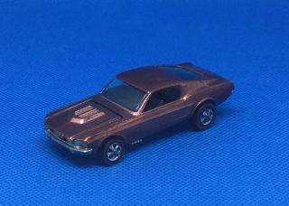 Vintage 1967 Mattel Hot Wheels Redlines Copper Custom Mustang Hong Kong