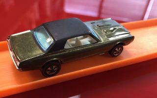 Olive Black Top Custom Cougar Redline Hot Wheels 2