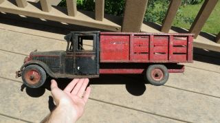 VINTAGE 1920 ' S CITY DRAY TRUCK BUDDY L TOY TRUCK PRESSED STEEL DELUXE 22IN 4