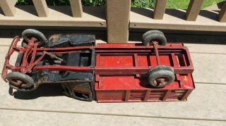 VINTAGE 1920 ' S CITY DRAY TRUCK BUDDY L TOY TRUCK PRESSED STEEL DELUXE 22IN 6