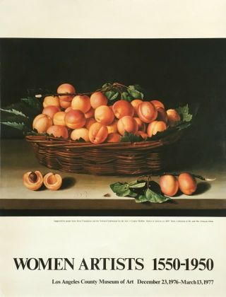 Vintage " Women Artists 1500 - 1950” Exhibition Poster - 1976