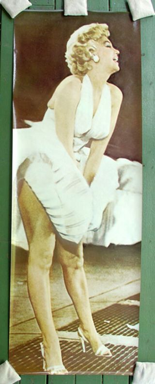Marilyn Monroe 1955•sam Shaw•ny Subway Grate•door Size Poster 26x76 Giant Size