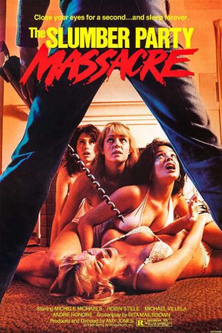 1982 The Slumber Party Massacre Vintage Horror Movie Poster Print 24x16 9 Mil