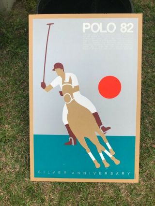 RARE Vtg Polo St.  Louis Benefit 1982 Silver Anniv.  Poster Jim Dickinson - signed 3