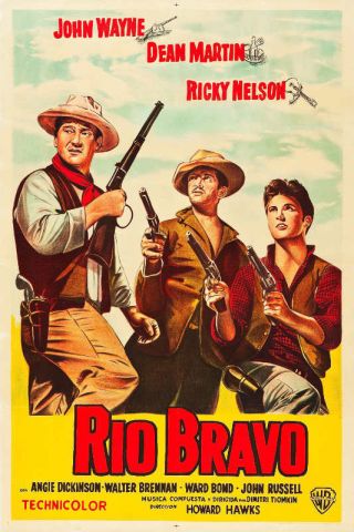 1959 Rio Bravo Vintage Western Movie Poster Print 36x24 9mil Paper