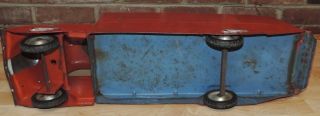 VINTAGE WYANDOTTE LARGE PRESSED STEEL 1930 ' S RIDE ON TRUCK TOY WINGS ON FENDERS 9