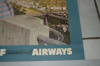 1950 ' s Braniff Airlines South America Travel Poster 26 