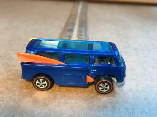 Beach Bomb Vw Van Blue Redline Hot Wheels Car Vintage Die Cast Mattel Old Toy
