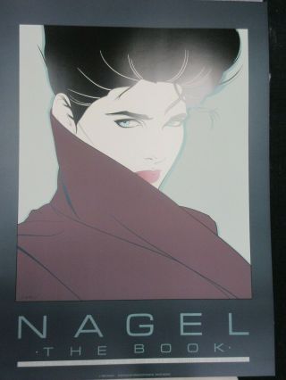 Patrick Nagel 1985 The Book Litho Poster Never Framed