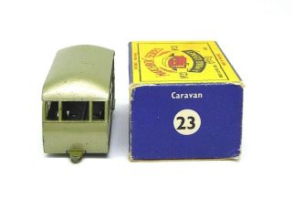 Matchbox Lesney No.  23c Bluebird Dauphine Caravan (VERY RARE METALLIC LIME GREEN) 3