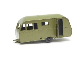 Matchbox Lesney No.  23c Bluebird Dauphine Caravan (VERY RARE METALLIC LIME GREEN) 4