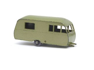 Matchbox Lesney No.  23c Bluebird Dauphine Caravan (VERY RARE METALLIC LIME GREEN) 6
