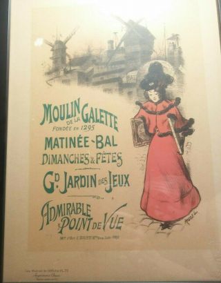 Maitres de L ' Affiche by Rodel Plate 75 Moulin de la Galette 1897 2