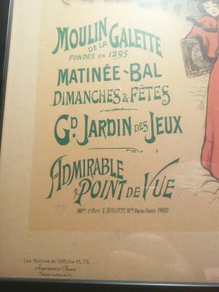 Maitres de L ' Affiche by Rodel Plate 75 Moulin de la Galette 1897 4