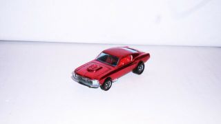 Redline Hot Wheels Red Custom Mustang,  Early Version Red Tail Panel & Int.  Nm