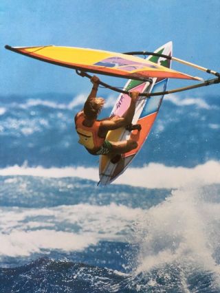 ACROBATIC WINDSURF,  PHOTO BY TONY STONE AUTHENTIC 1980 ' s POSTER 2