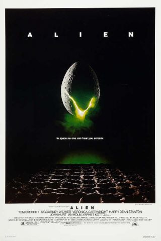 1979 Alien Vintage Science Fiction Horror Movie Poster Print 36x24 9 Mil Paper