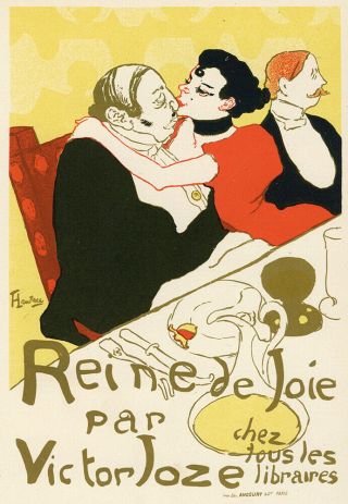 Rare 1896 " Reine De Joie Par Joze " Toulouse - Lautrec– Les Affiches Illustrées
