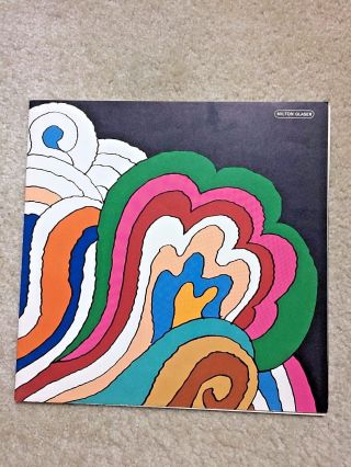 Bob Dylan Milton Glaser 60 ' s Poster w/ Album and RARE LP Sleeve 10