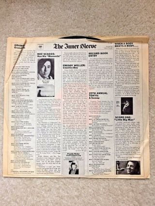 Bob Dylan Milton Glaser 60 ' s Poster w/ Album and RARE LP Sleeve 4