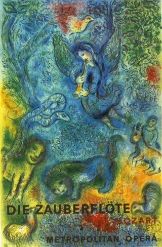 Marc Chagall - The Magic Flute (die Zauberflote) - 1973 Poster