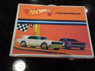 MATTEL HOT WHEELS CASE FOR 24 CARS WITH 24 CARS SOME MAY NOT BE HOT WHEELS 11